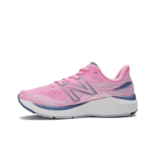 New Balance 860 Свежий Пена V12 Низкий Топ Беговые кроссовки Женские Розовый Синий