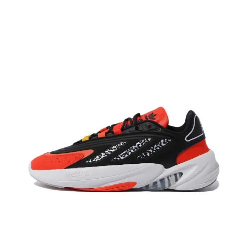 Adidas Originals Ozelia Противоскользящий Устойчивый к истиранию Низкий Топ Повседневная Обувь Женская Черный Оранжевый
