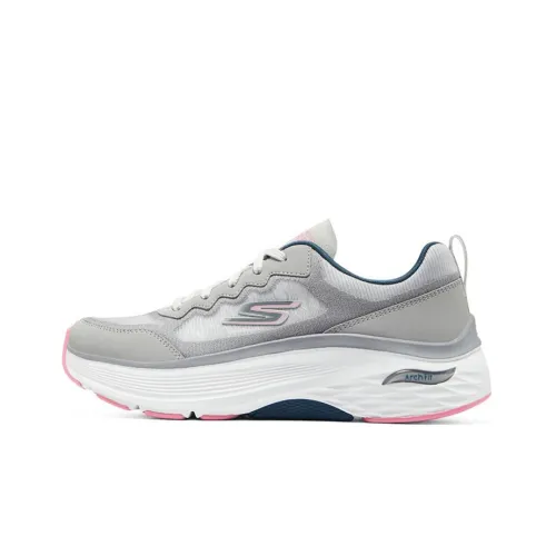 Skechers Max Cushioning Low Топ Повседневные Беговые кроссовки Женские Серые
