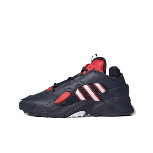 Adidas Originals Streetball Slip Resistant Abrasion Resistant MID Топ Casual Men's Blue Red