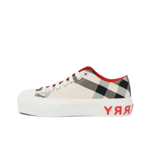 Burberry Джек Low Топ Стильные Скейтбординги Женские Белые