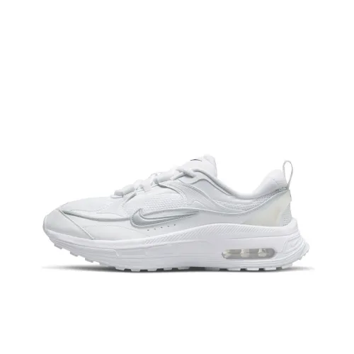 Nike Air Max Bliss Амортизация Износостойкий Низкий Топ Повседневный Городской Коммутирование Беговые кроссовки Женские Белые