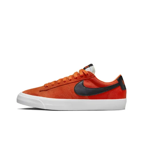 Nike Blazer Pro GT Slip-resistant Abrasion-resistant Lightweight Low-Top Skateboarding Shoes Unisex Black Orange Найк Блэйзер Про GT Противоскользящие Устойчивые к истиранию Легкие Низкие Кроссовки для скейтбординга Унисекс Черный Оранжевый