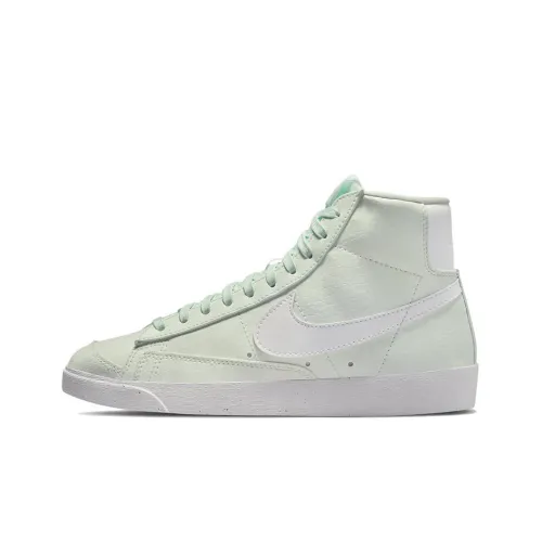 nike Blazer 77 Next Nature Slip Resistant Abrasion Resistant Легкий MID Скейтбординг Кроссовки Мужской Зеленый Белый
