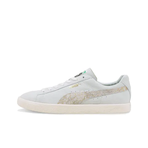 PUMA Suede Vintage Low Топ Скейтборд Кроссовки Унисекс Серый Платина
