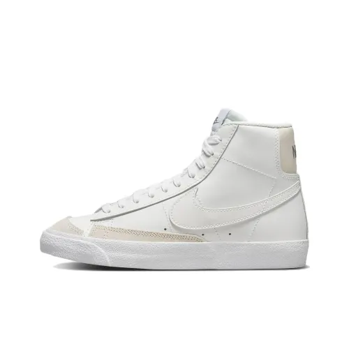 nike Blazer Mid 77 Износостойкий Легкий MID Топ Скейтборд Кроссовки GS Экрю