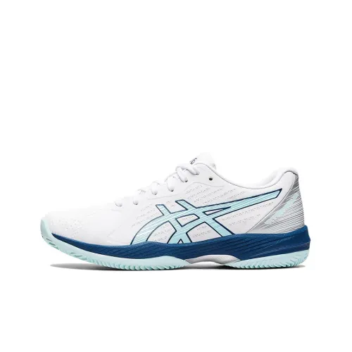 Asics Solution Swift FF Clay Low Top Теннисные Кроссовки Женские Белые Синие
