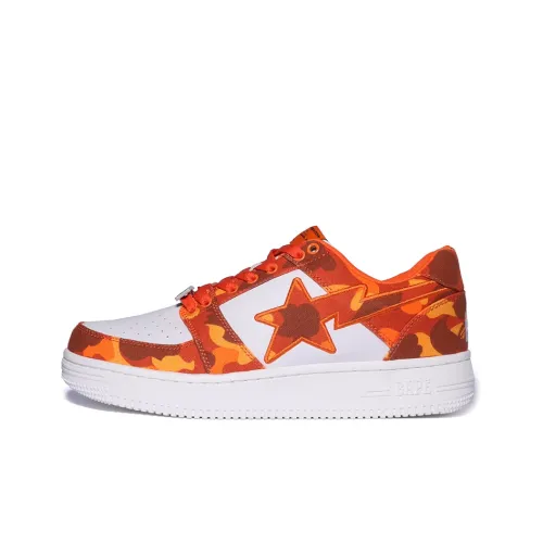 HERON PRESTON x A BATHING APE STA Стильные Скейтборды Мужские Белый Оранжевый