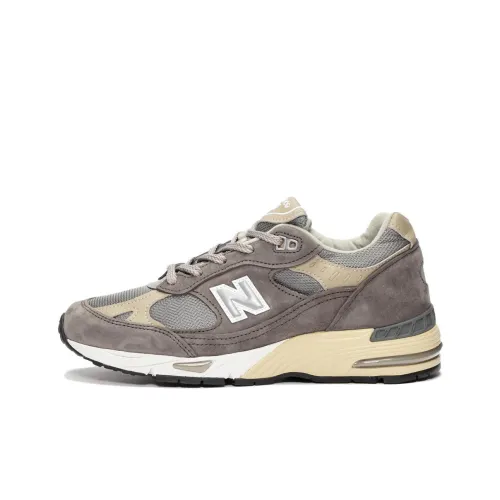 New Balance NB 991 Low Топ Повседневные Беговые Кроссовки Женские Хаки Серый MADE In UK