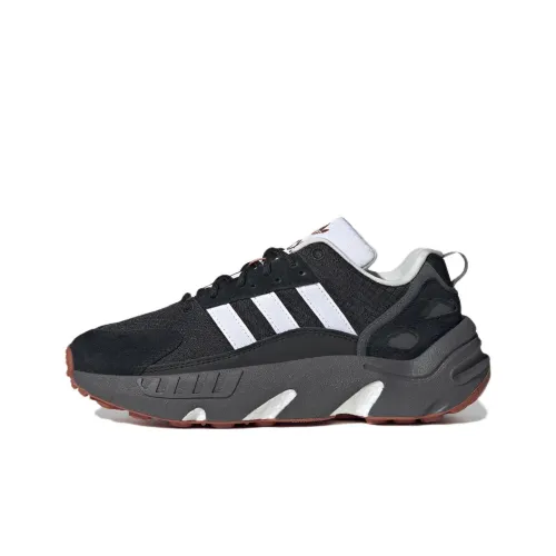 Adidas Originals ZX 22 Boost Slip-Resistant Abrasion-Resistant Low Top Casual Running Shoes Women's Black Adidas Originals ZX 22 Boost Противоскользящий устойчивый к истиранию низкий топ повседневные беговые кроссовки женские черные