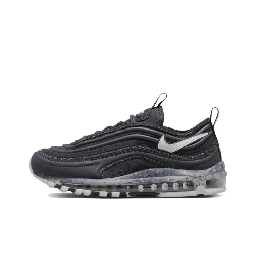 Nike Air Max 97 Low Топ Air Cushion Беговые кроссовки Мужской Черный