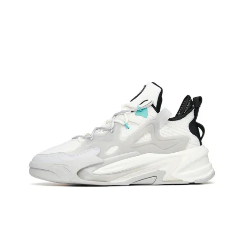 ANTA G6 Супер Устойчивые к Износу MID Топ Скейтборд Кроссовки Мужские Белый Серый Черный