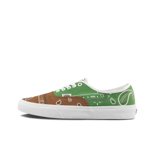 VANS Authentic Series Низкие Кроссовки для Скейтбординга Унисекс Коричнево-Зеленые
