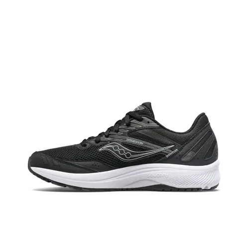 Saucony Shock Absorbers Slip-resistant Abrasion-resistant Lightweight Low-top Trail Running Shoes Men's Black White Сaucony Шок Absorbers Противоскользящие Устойчивые к износу Легкие Низкие Кроссовки для бега по пересеченной местности Мужские Черный Белый