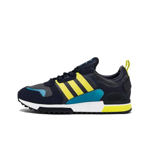 Adidas Originals ZX 700 Устойчивые к истиранию низкие беговые кроссовки для мужчин синие желтые