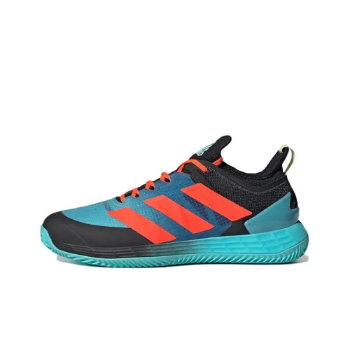 Adidas Adizero Ubersonic 4 Slip Устойчивый к истиранию Низкий Топ Теннисные Кроссовки Мужские Черный Синий