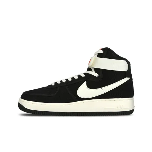 Nike Air Force 1 Ретро Износостойкий и Легкий Высокий Топ Скейтбординг Кроссовки Мужские Черно-Белые