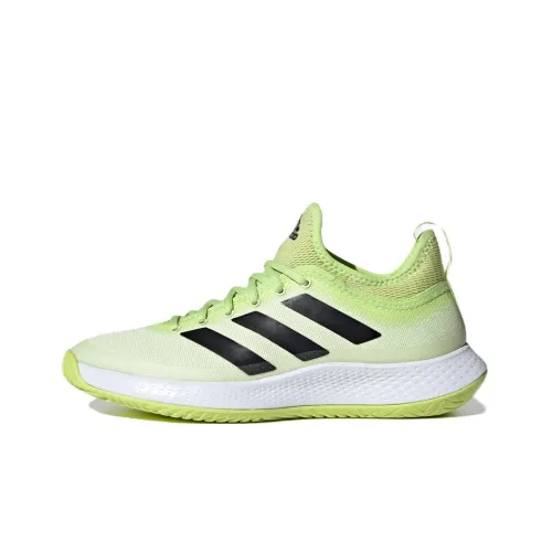Adidas Defiant Generation Устойчивые к истиранию Низкие Кроссовки для тенниса Женские Свежий зеленый