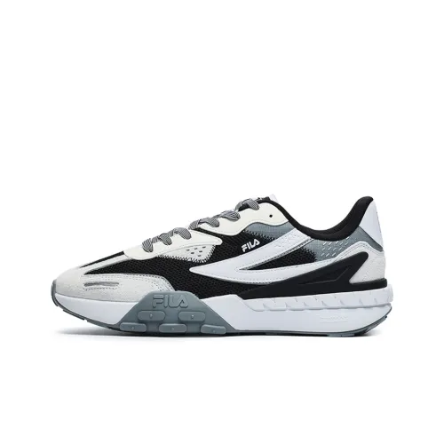 FILA Торт Амортизация Износостойкий Низкий Топ Повседневная Обувь Мужская Черный Белый