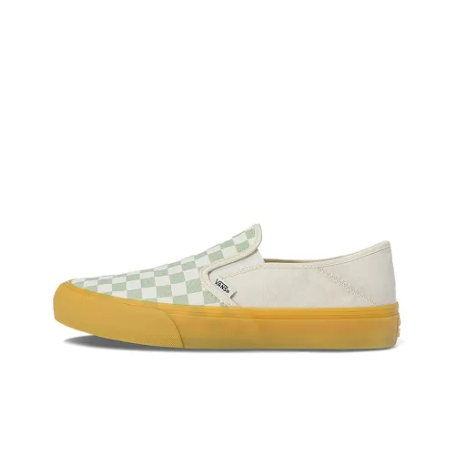 Vans Slip On Low Top Скейтборд Кроссовки Унисекс Зеленый Белый