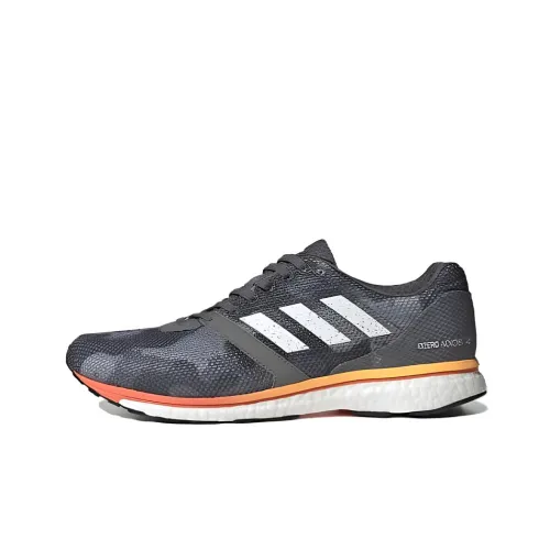 Adidas Adizero Adios 4 Устойчивые к истиранию Низкие Беговые кроссовки Мужские Серые