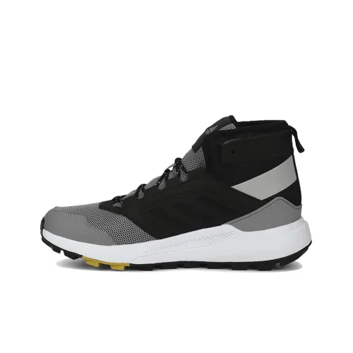 Adidas OTR Jerzotrail MID Устойчивый к истиранию Противоскользящий Высокий Топ Уличная обувь Черный Серый