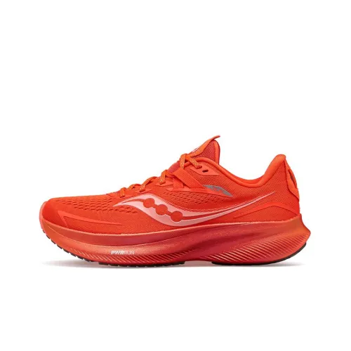 Saucony Ride 15 Cherrybomb Low Топ Беговые кроссовки Женские Красный Стандарт M