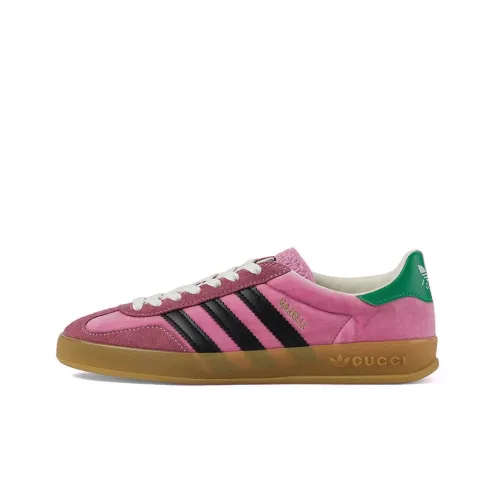Adidas Originals x GUCCI Gazelle Low Топ Скейтборд Кроссовки Женские Розовые
