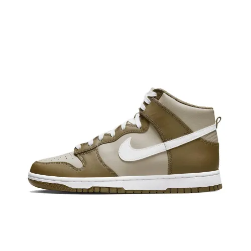 nike Dunk High Mocha Износостойкий и Легкий Высокий Топ Скейтборд Кроссовки Мужской Коричневый