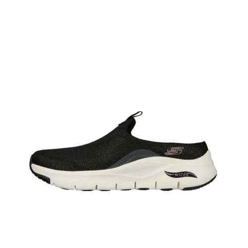 Skechers Arch Fit Series Низкий Топ Повседневная Обувь Женская Черная