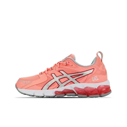 Asics Гель Quantum 180 Устойчивый к истиранию Низкий Топ Беговые кроссовки Женские Розовый Серебряный