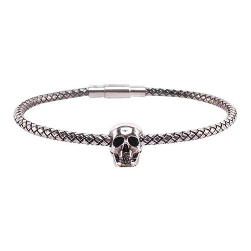 Alexander McQueen Металлические браслеты, серебряный, унисекс