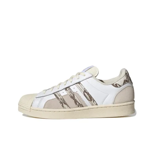 Adidas Originals SUPERSTAR Low Топ Скейтборд Кроссовки Унисекс Белый Бежевый Коричневый