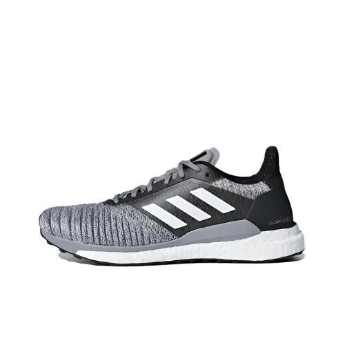 Adidas Solar Glide Устойчивые к истиранию Низкие Беговые кроссовки Мужские Серые