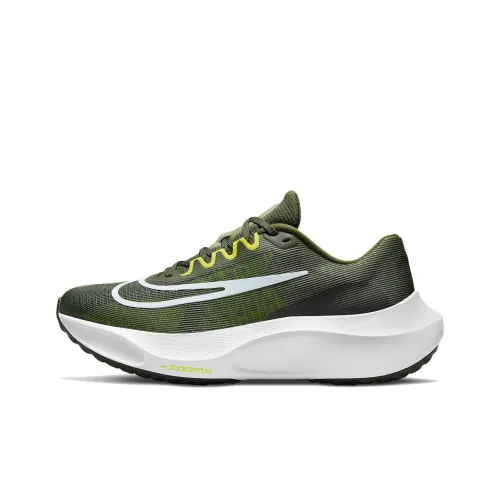 Nike Zoom Fly 5 Амортизаторы Shock противоскользящие устойчивые к истиранию легкие низкий топ беговые кроссовки мужские зеленые