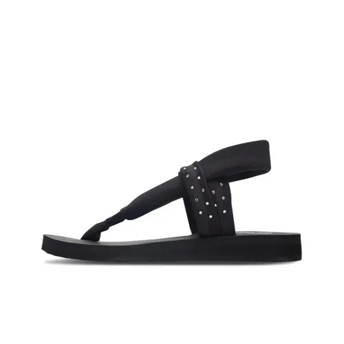 Skechers Meditation Пляжные сандалии Женские Черный