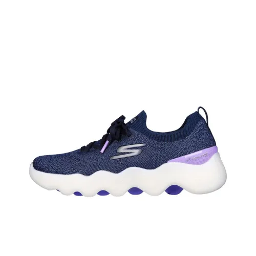 Skechers Go Walk Massage Fit Низкий Топ Повседневная Обувь Женская Синяя Белая