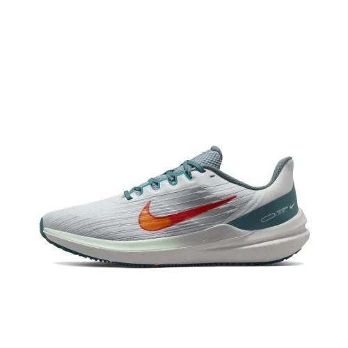 Nike Winflo 9 Low Топ Повседневные Беговые Кроссовки Мужские Серый Синий