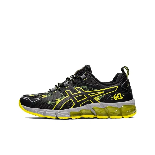 Asics Gel Quantum 180 Low Топ Беговые кроссовки Мужские Черные Желтые