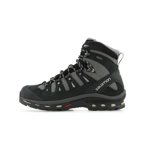 SALOMON Quest 4d 2 GT Устойчивая к истиранию Высокая Обувь для Альпинизма Мужская Черная Серый