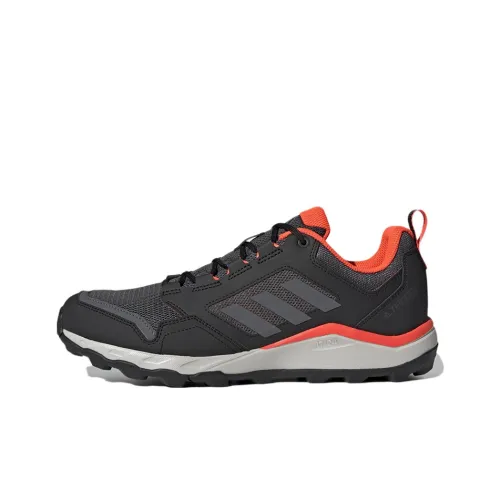 adidas Terrex Tracerocker Slip-Resistant Abrasion-Resistant Low-Top Беговые кроссовки Мужские Черный Оранжевый