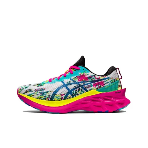 Asics Novablast 2 Low Топ Тренировочные Беговые Кроссовки Женские Белые Синие Розовые