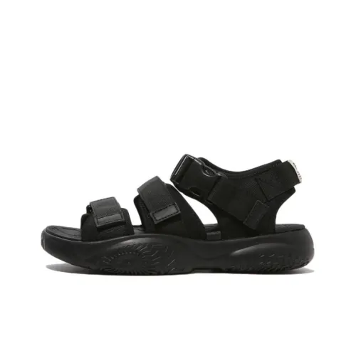 FILA Tapered Sandals 2 Пляжные сандалии Унисекс Черный Корейский стиль