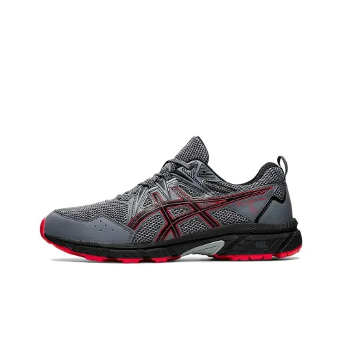 Asics Gel Venture 8 Low Топ Беговые кроссовки Мужские Серый Красный