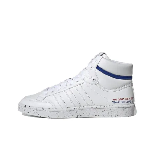 Adidas Originals Americana Slip-resistant Abrasion-resistant High Top Skateboard Shoes Men's Cloud White