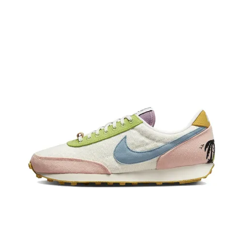 Nike DBreak Shock Absorbers Slip-Resistant Abrasion-Resistant Low Top Casual Running Shoes Women's White Blue Pink