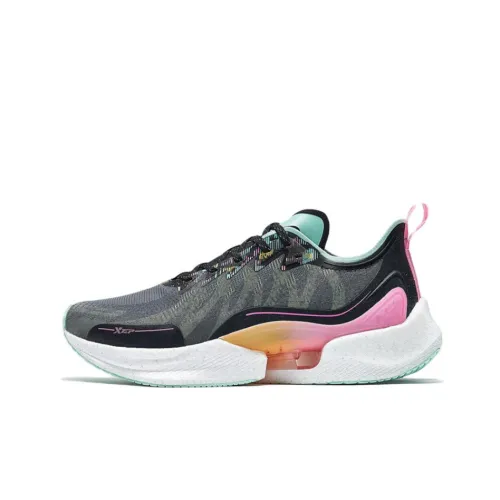 XTEP Свет Pro Rebound Амортизация Дышащий Беговые кроссовки Женские Черный Зеленый