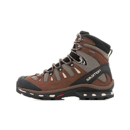 SALOMON Quest 4d 2 GTX Устойчивый к истиранию Высокий Топ Альпинистская Походная Обувь Мужская Серый Коричневый
