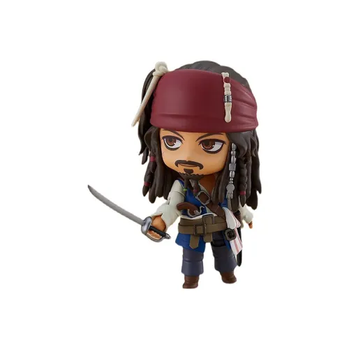 GSC Джек Воробей Карибский Пират Джек Воробей CAPTAIN с подставкой 10 см фигурки в стиле чиби