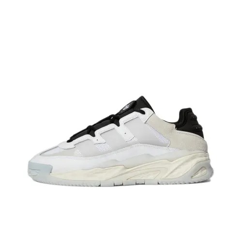 Adidas Originals Niteball Slip Resistant Abrasion Resistant Дышащий Низкий Топ Casual Унисекс Белый Серый